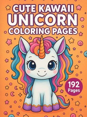 192 Cute Kawaii Unicorn Coloring Pages
