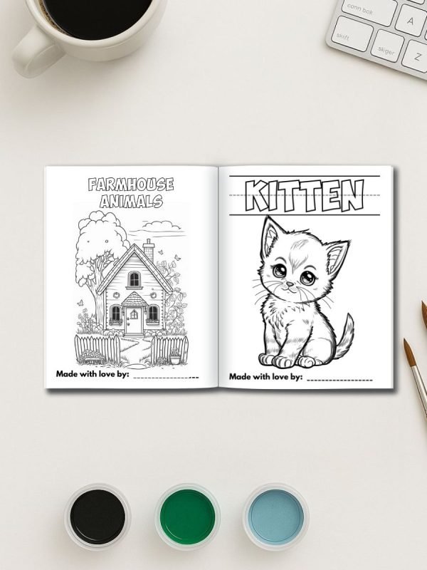 My First Farmhouse Animals Coloring Pages (12 Pages) - Image 3