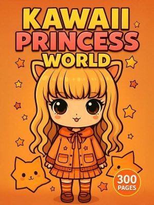 300 Kawaii Princess Coloring Pages – Magical, Whimsical & Super Cute