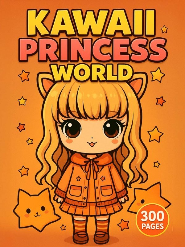 300 Kawaii Princess Coloring Pages – Magical, Whimsical & Super Cute