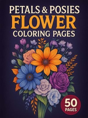 50 Printable Flower Coloring Pages for All Ages – Petals & Posies