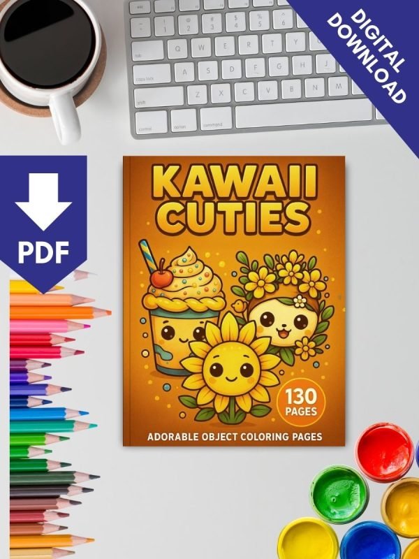 130 Kawaii Cuties Coloring Pages – Adorbs Everyday Things Just for You - Image 2