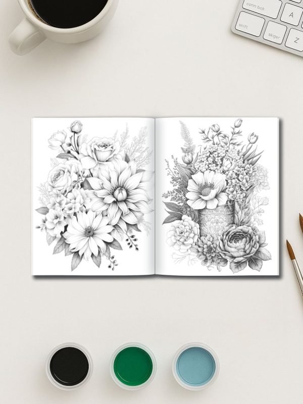 50 Printable Flower Coloring Pages for All Ages – Petals & Posies - Image 3