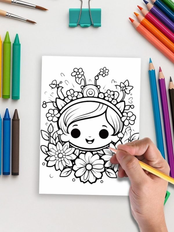 130 Kawaii Cuties Coloring Pages – Adorbs Everyday Things Just for You - Image 5